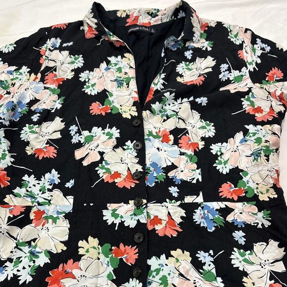 Abercrombie & Fitch Women’s Large Floral Romper Playful Romantic Dainty Fun - Picture 5 of 10